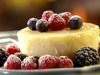 Lemon Pudding Cake with Fresh Mixed Berries
