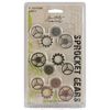 Набор металлических элементов Tim Holtz - Sprocket gears, 12 шт, TH92691