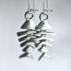 Fishbone Skeleton earrings - antiqued pewter