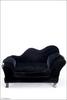 Model doll size - Suede Double Sofa (Black)