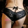 Black lace lingerie panties