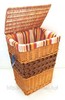 Плетеная корзинка для белья