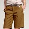 cuffed shorts in mustard