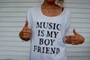 футболка music is my boyfriend