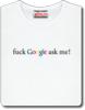 ЧЁРНАЯ майка "Fuck Google, Ask me!"