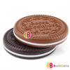 Cute Cookie Shaped Design Mirror Makeup Chocolate Comb