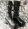 GOTHic PUNK Cosplay BJD STYLE ROBOT calf BOOT 6.5/7 23