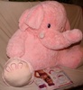 Плюшевый розовый слон