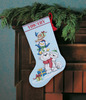 Stack Of Critters Christmas Stocking  Dimensions