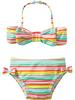 Rainbow-Stripe Bow-Tie Bikinis for Baby