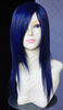 Long Blue Black Cosplay Party Wig