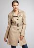 KENNETH COLE NEW YORK Cotton Stretch Belted Trench