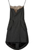 ALEXANDER WANG Wool and lace tailcoat dress