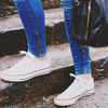 white sneakers