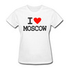 футболка I love moscow