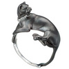 Кольцо из черного золота "Пантера"