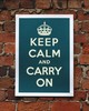 плакат keep calm and carry on