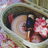 Wicker picnic basket