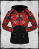IRON FIST BLACK RED HEARTLOCKED ROSE LACE TATTOO HOODY