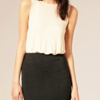 drape two-toned dress