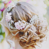 flowers in the hair