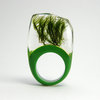 Moss and green resin Ring