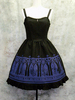 Elegant Gothic Lolita (EGL) item. / Jumper skirt printed with original holy staind glass. Waist size is adjustable with ribbon.B