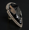 PAMELA LOVE Ring in Obsidian Sterling Silver/Black