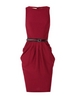 красное (или бордовое) платье