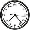 Часы настенные с японскими цифирками