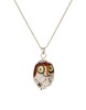 ASOS Owl Painted Bead Short Pendant