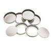 Kitchen Craft Tart Tins /Flan Tin, Loose Base Set of 6, 10cm