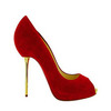 Christian Louboutin Open Lips 120 suede pumps