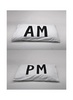 AM / PM pillow