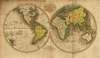 Карта мира под старину