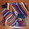 полосатые перчатки, шапка и шарф (комплект)