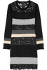 D&G Striped lace knitted sweater dress