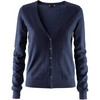 Navy short v-neck cardigan