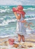 набор для вышивания Girl At The Beach (Дим)