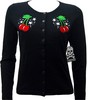 Cherry Cardigan Rockabilly Tattoo Pin Up Punk Retro 50s