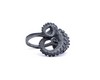 Black Silver Tentacle Ring