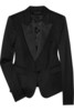 BURBERRY PRORSUM Stretch-wool and silk-satin tuxedo jacket $1,595