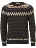 TOPMAN GREY PATTERN YOKE CREW NECK JUMPER ОЯЕБУ