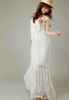 Белоe длинное платье