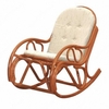 Кресло-качалка из ротанга с подушкой