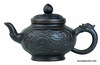 крутой чайник для заваривания чая - черный, тяженый, с ситечком специальным