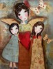 Guardian Angel with two Children ART CARD