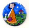 The Tea Lady Pocket Mirror