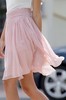 soft pink flowy skirt