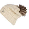 cream pom pom beanie hat